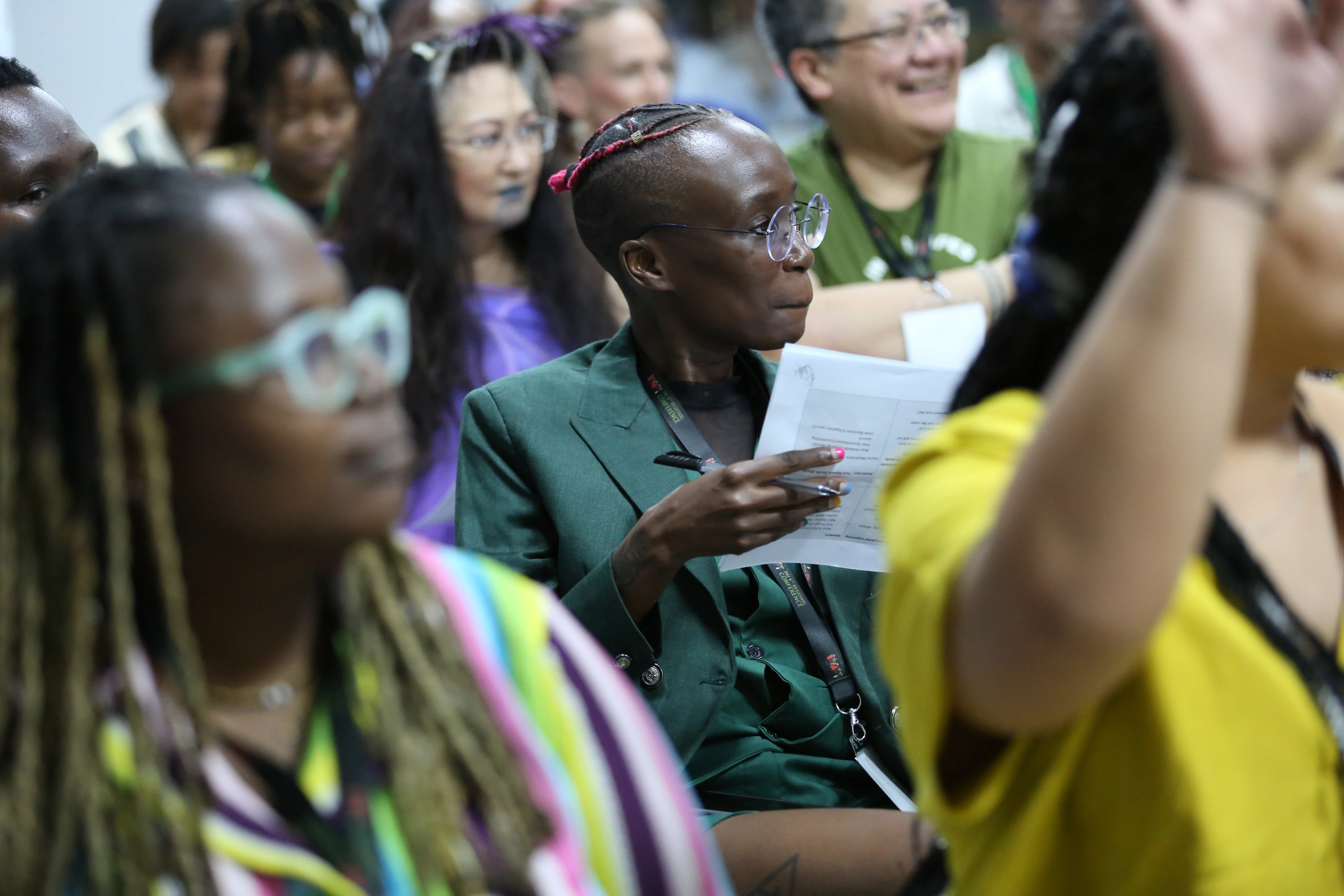 Crowd close-up showing diversity and connection
